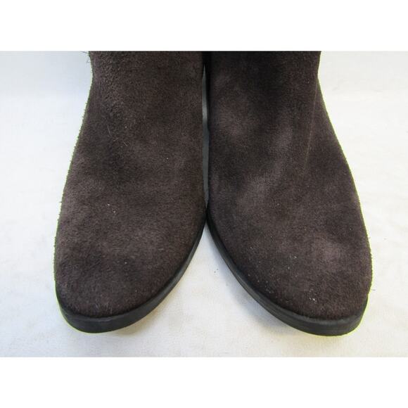 Vince Camuto Women Sz 7.5 M Brown Suede Zip Ankle Fashion Boots Bootie - Picture 6 of 11